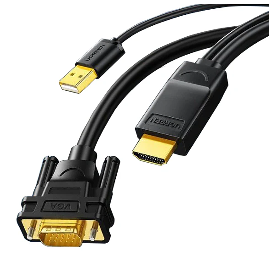UGREEN Cabo Conversor HDMI para VGA 1,5m (Preto) 1