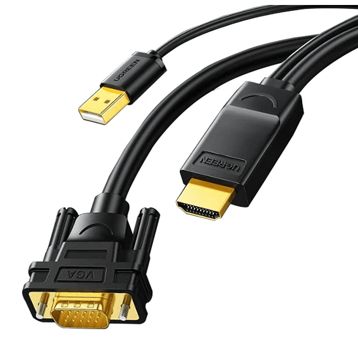 UGREEN Cabo Conversor HDMI para VGA 1,5m (Preto) 1