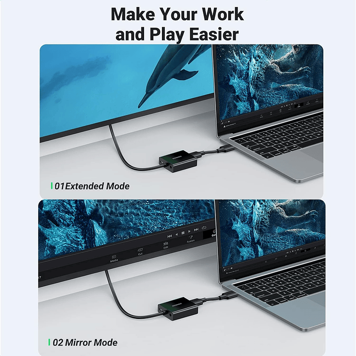 UGREEN VGA Male To HDMI Female Adapter With Audio & Power Supply  4