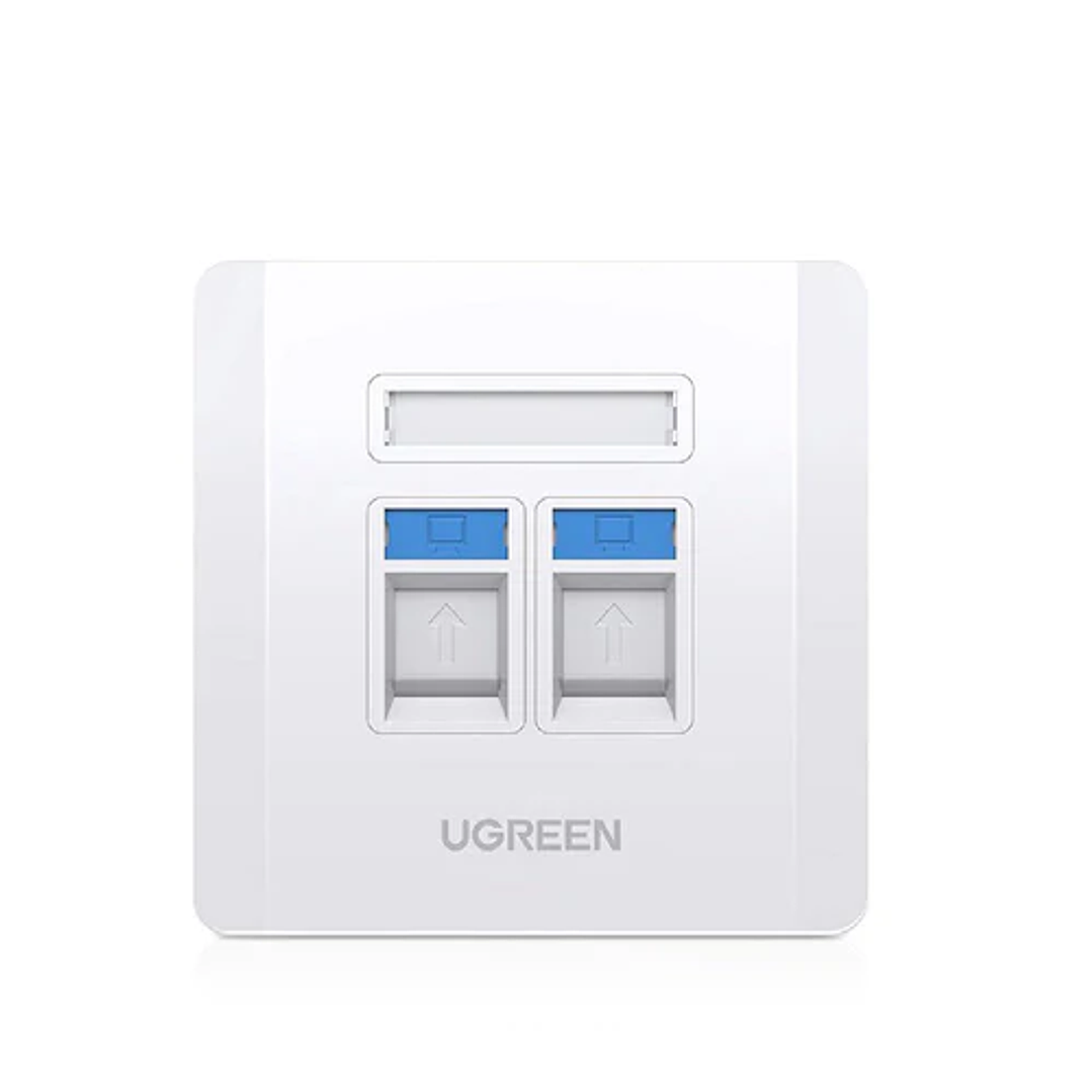 UGREEN Dual Port Wall Plate 1 PCs/Bag 1