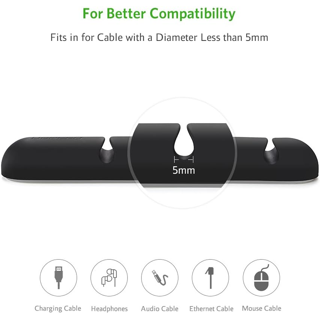 UGREEN Cable Organizer 2 Pack (Black) 3