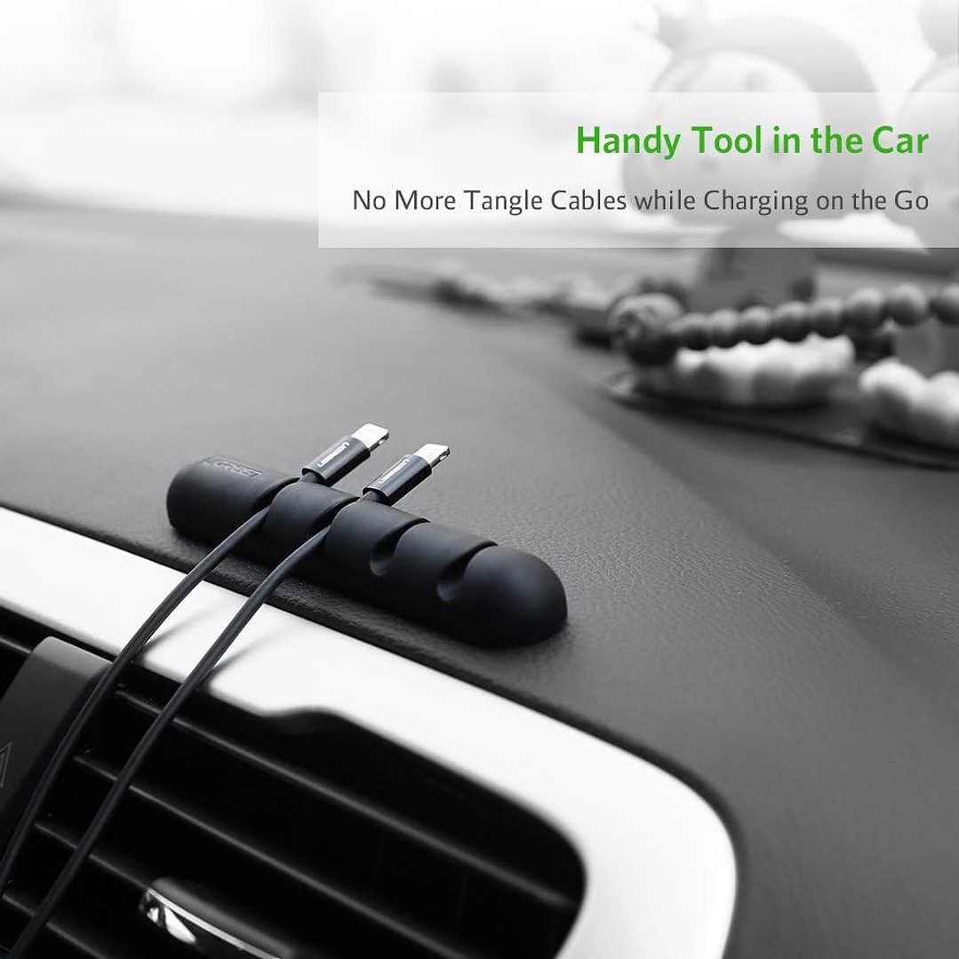 UGREEN Cable Organizer 2 Pack (Black) 4