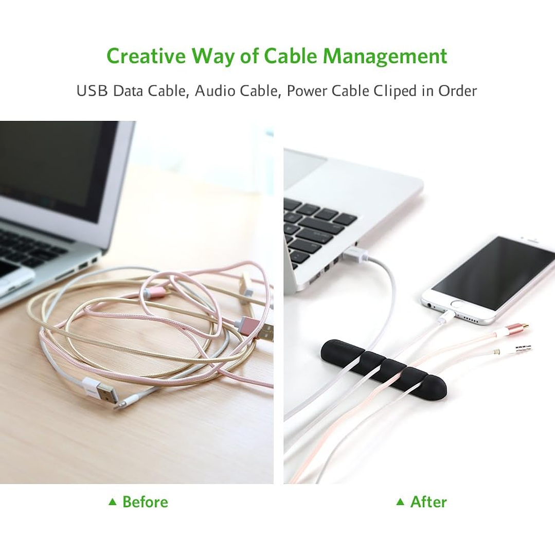 UGREEN Cable Organizer 2 Pack (Black) 5