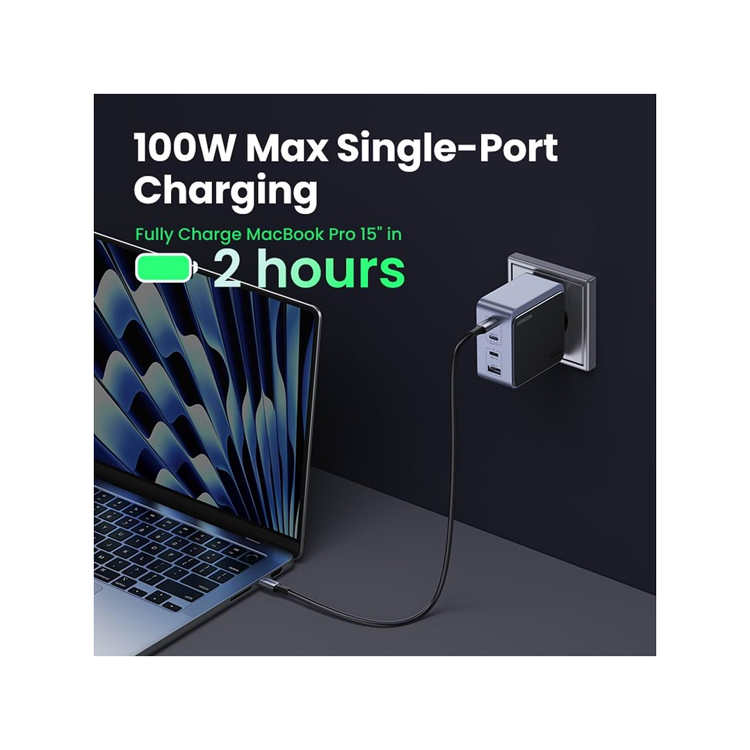 UGREEN Nexode S GaN Infinity 100W 1xUSB-A + 3xUSB-C Fast Charger  10