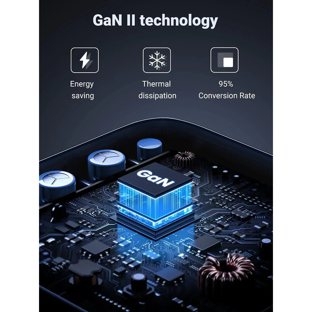 UGREEN Nexode charger, 3x USB-C, USB-A, GaN, 100W (black) 5