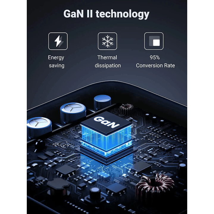 UGREEN Nexode charger, 3x USB-C, USB-A, GaN, 100W (black) 5