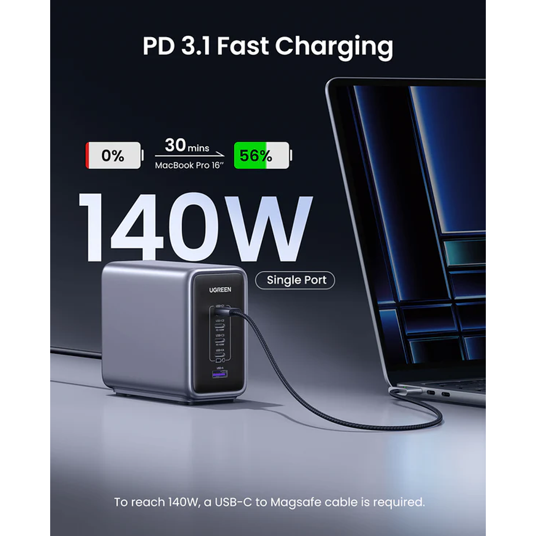 UGREEN Nexode 300W 5-Port GaN Fast Charger 5