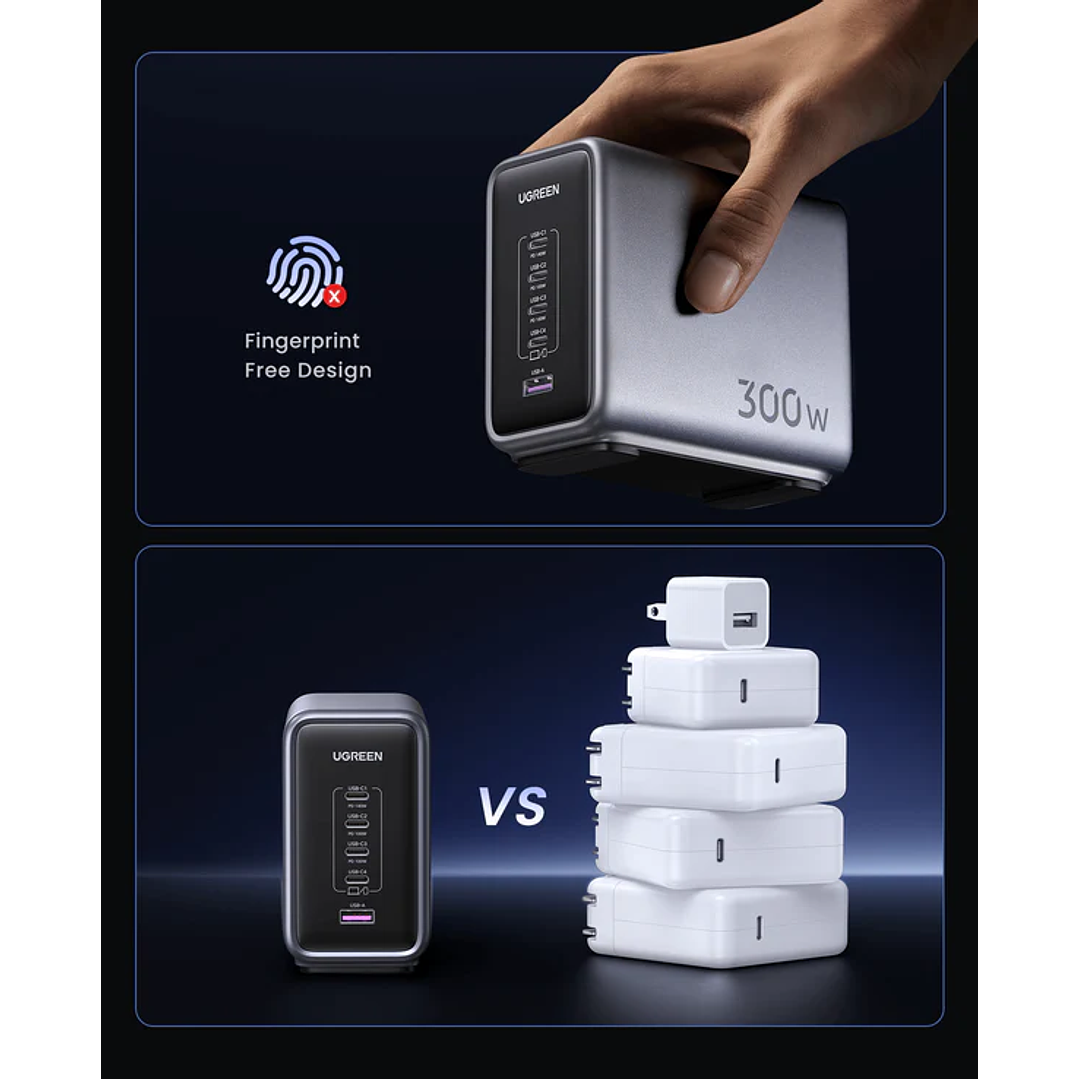 UGREEN Nexode 300W 5-Port GaN Fast Charger 9