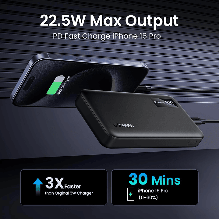 Ugreen - Power Bank Portátil 10000mAh -20W 7