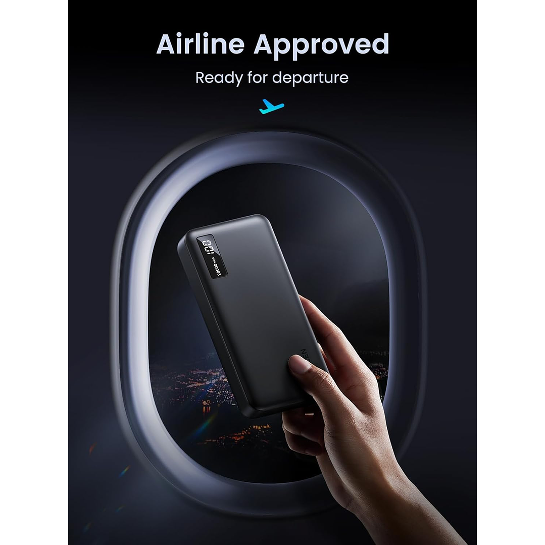 UGREEN Power Bank Portátil  20000mAh -22.5W PD 3.0 Fast Charging Battery 3