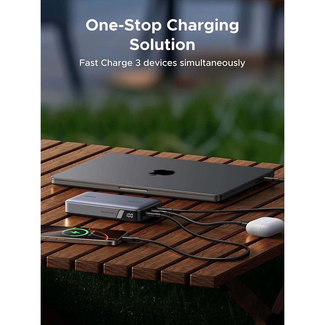 UGREEN 100W 20000mAh  Power Bank, Nexode Portable Charger USB C 3-Port PD Fast Charging Battery 5