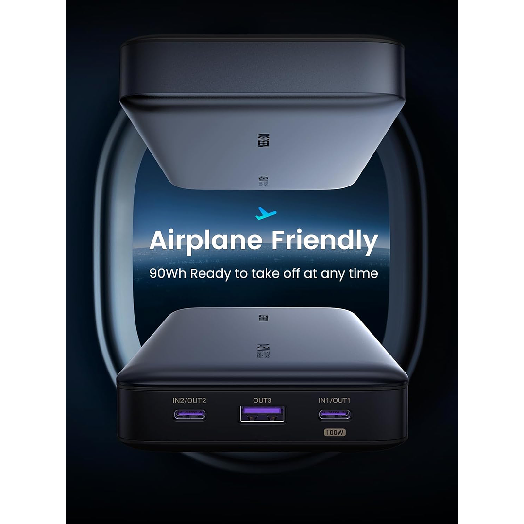 UGREEN 145W 25000mAh for Laptop-3 Ports Power Bank 5