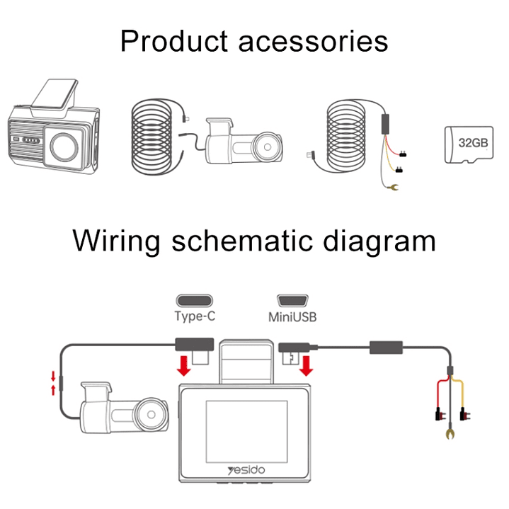 Yesido KM15 Dash Cam (4K) 10