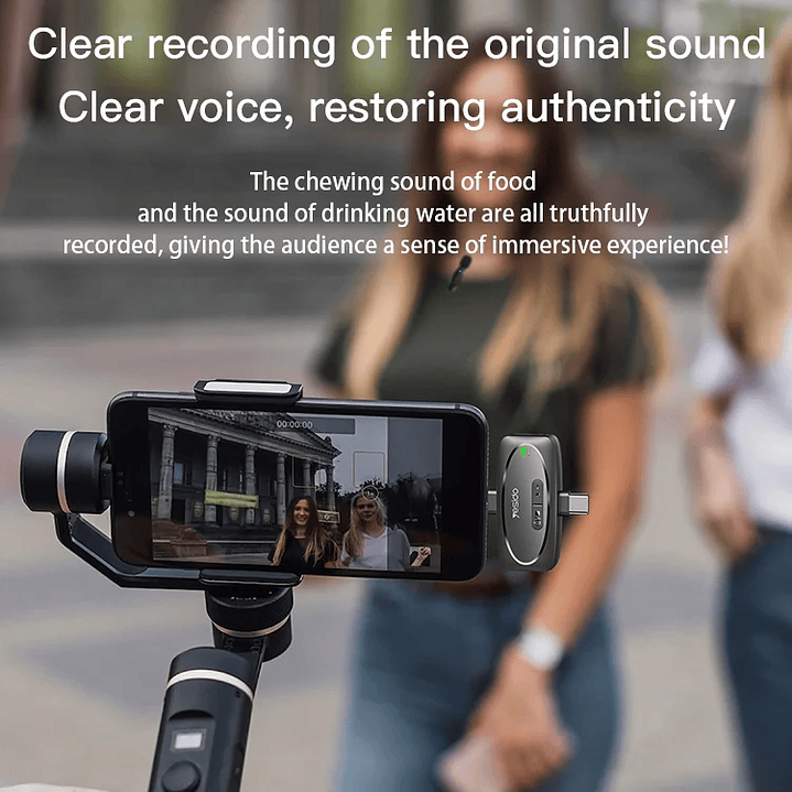 Yesido KR13 Double Wireless Microphone USB Type-C 5