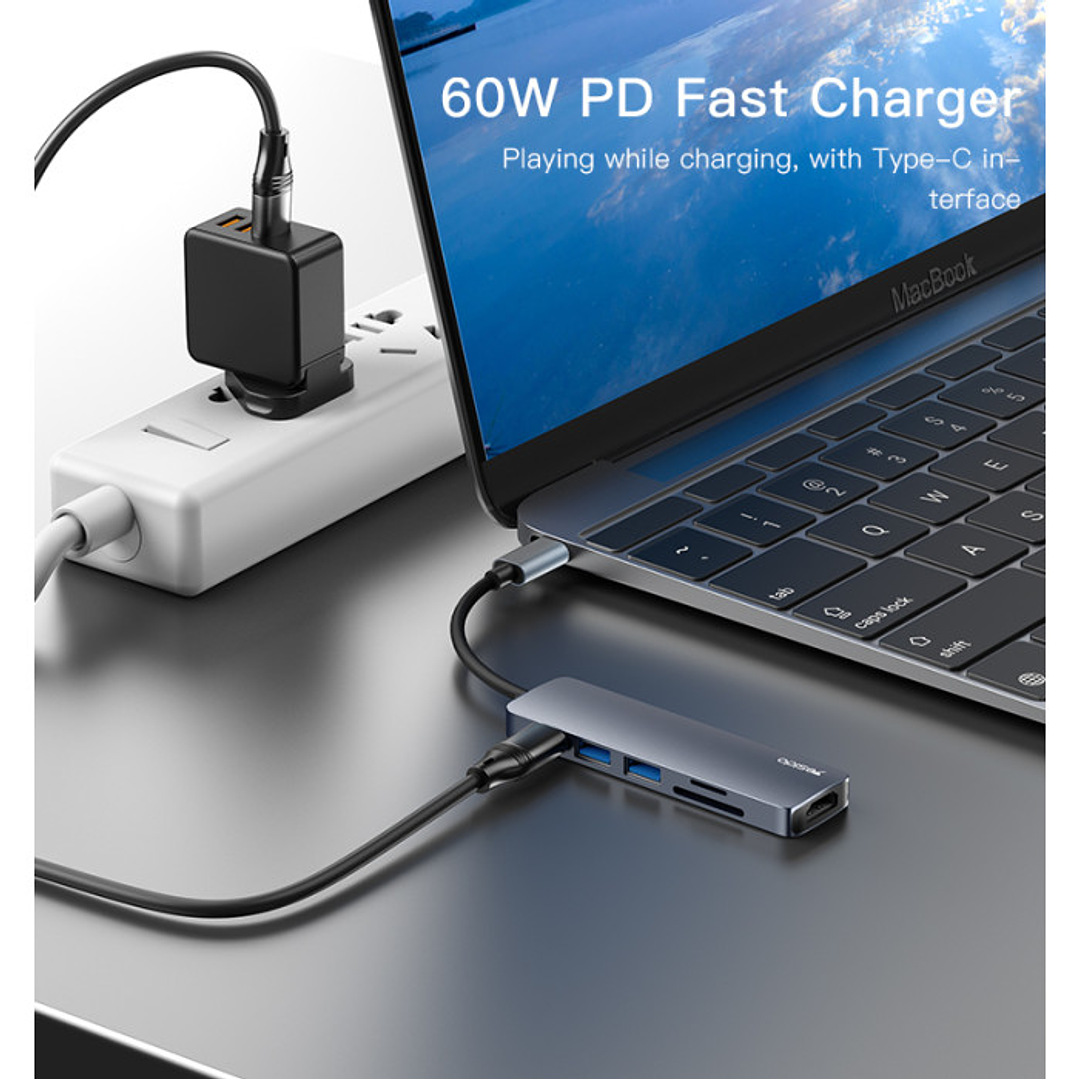 Yesido HB11 6 IN 1 Type C Hub  4