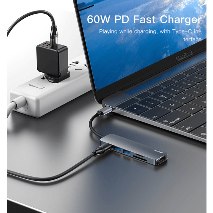 Yesido HB11 6 IN 1 Type C Hub  4