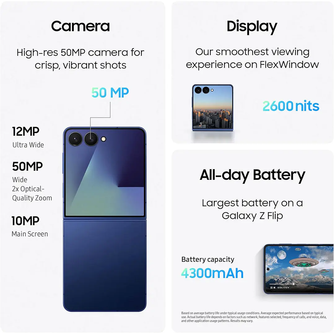 Samsung Galaxy Z Flip 7 512GB|12GB RAM 8