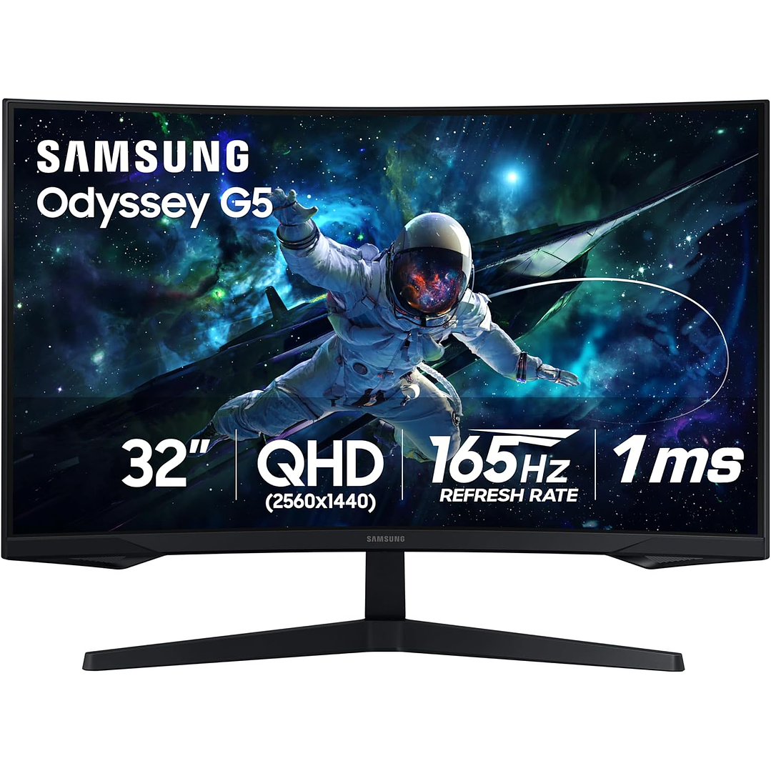 Samsung Odyssey G55C 32 inch QHD 2K 165Hz 1ms Curved Gaming Monitor 1