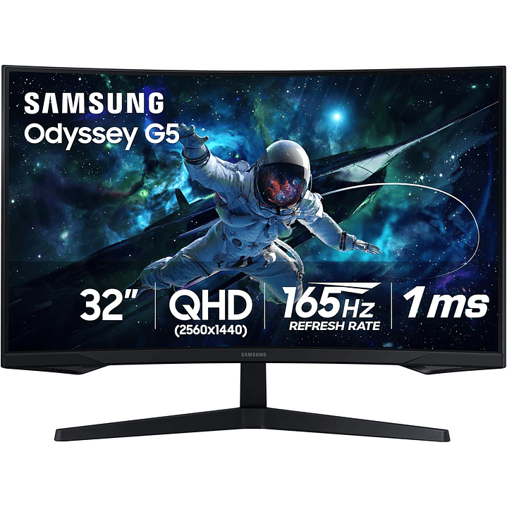 Samsung Odyssey G55C 32 inch QHD 2K 165Hz 1ms Curved Gaming Monitor 1