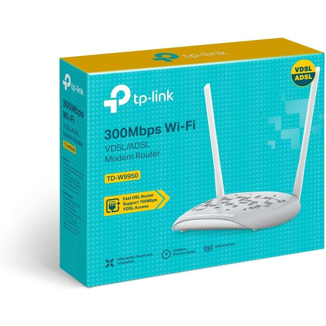 TP-Link TD-W9950 300Mbps Wireless N VDSL/ADSL Modem Router 6