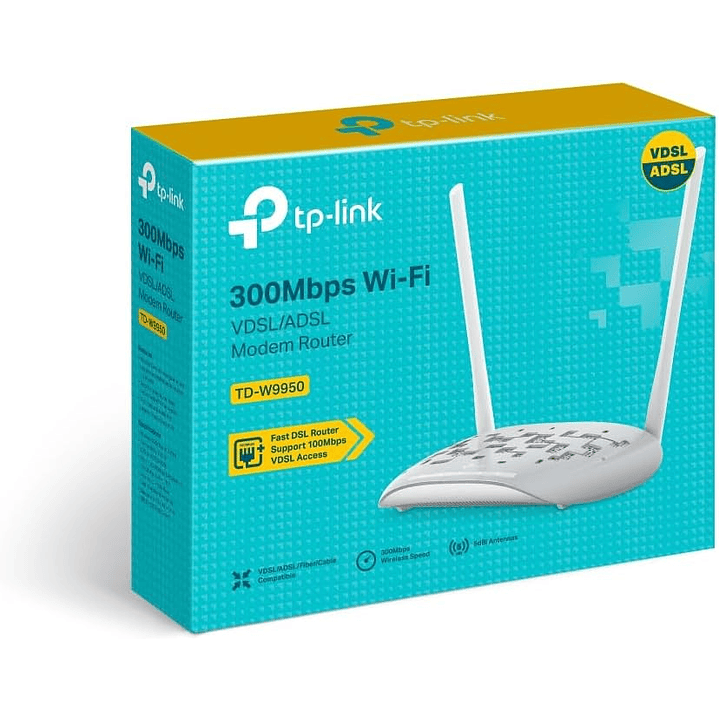 TP-Link TD-W9950 300Mbps Wireless N VDSL/ADSL Modem Router 6