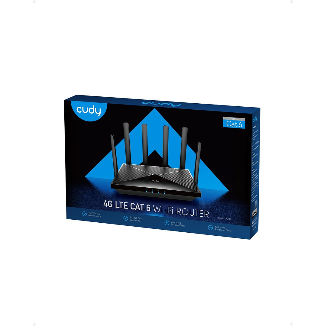 Cudy LT700 AC1200 4G LTE Cat6 Wi-Fi Router 8