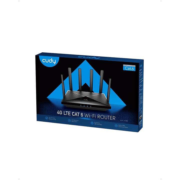 Cudy LT700 AC1200 4G LTE Cat6 Wi-Fi Router 8