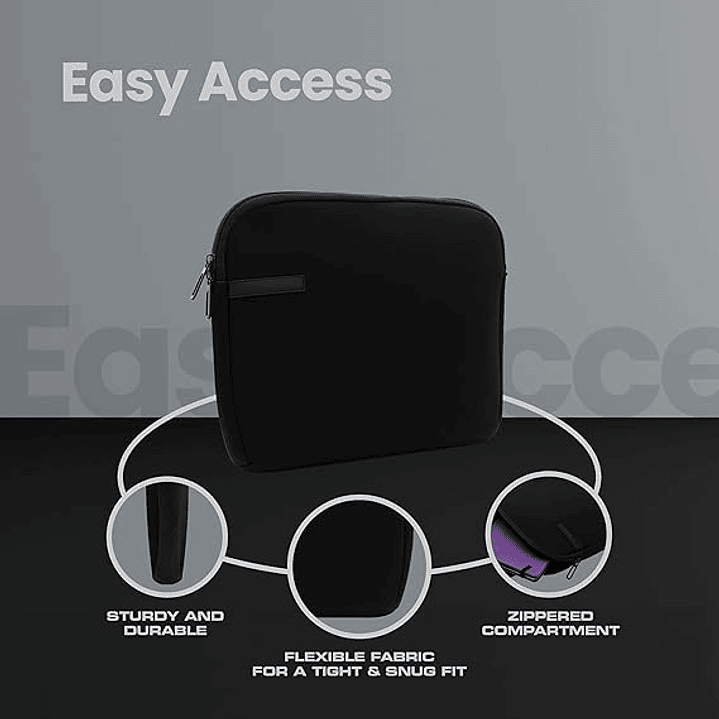 Volkano 13.3” Wrap Laptop Sleeve - Black 4