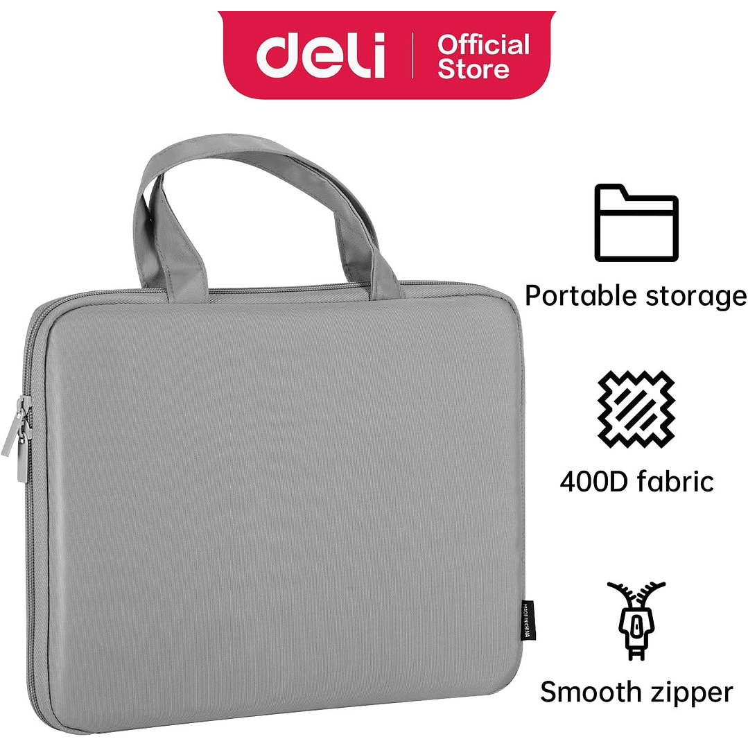 Deli 13” Laptop Sleeve Case - Grey 2