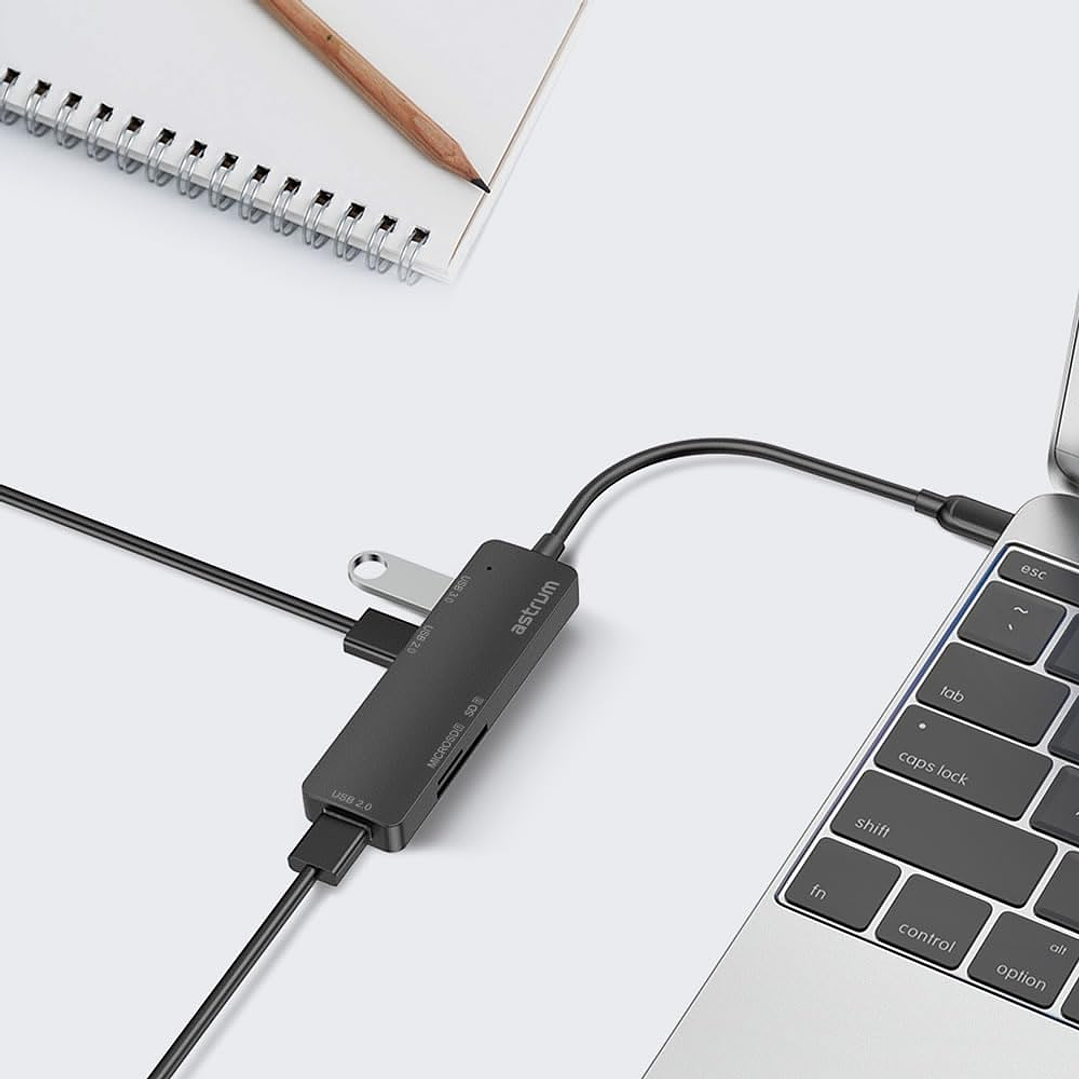 Astrum UH030 USB C to USB-A Multiport & Card Reader Hub  5