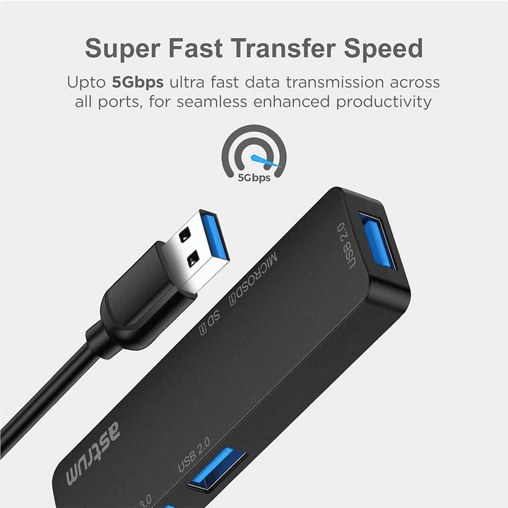 Astrum UH030 USB C to USB-A Multiport & Card Reader Hub  6