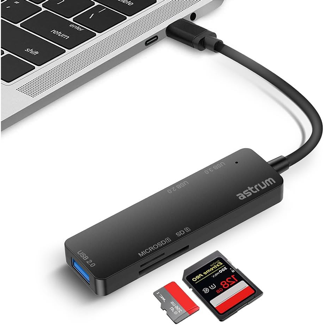Astrum UH030 USB C to USB-A Multiport & Card Reader Hub  4