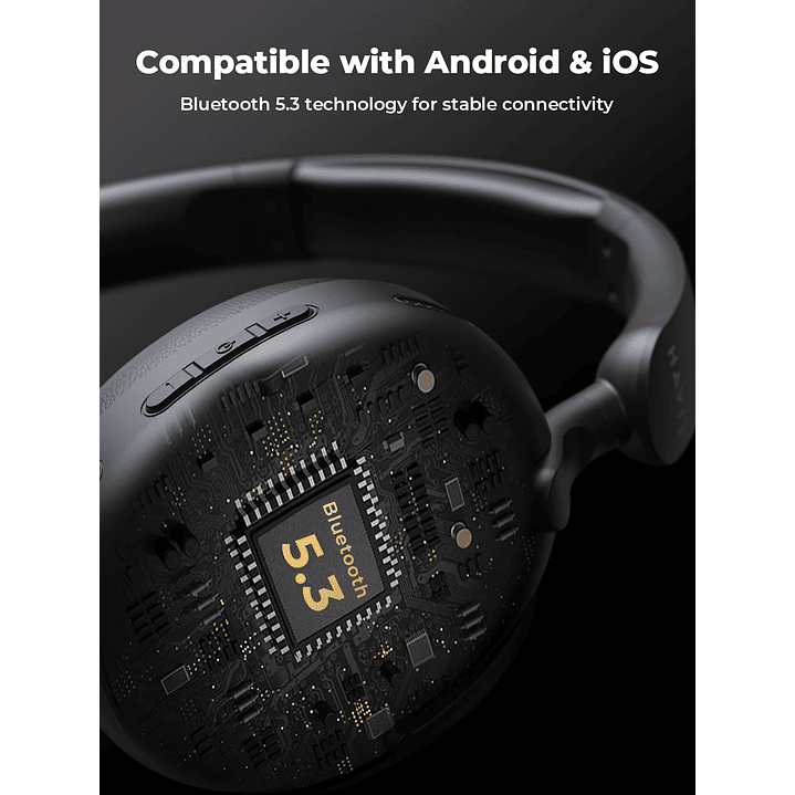 Havit H655BT Hybrid Active Noise Cancelling Wireless Headphones 3