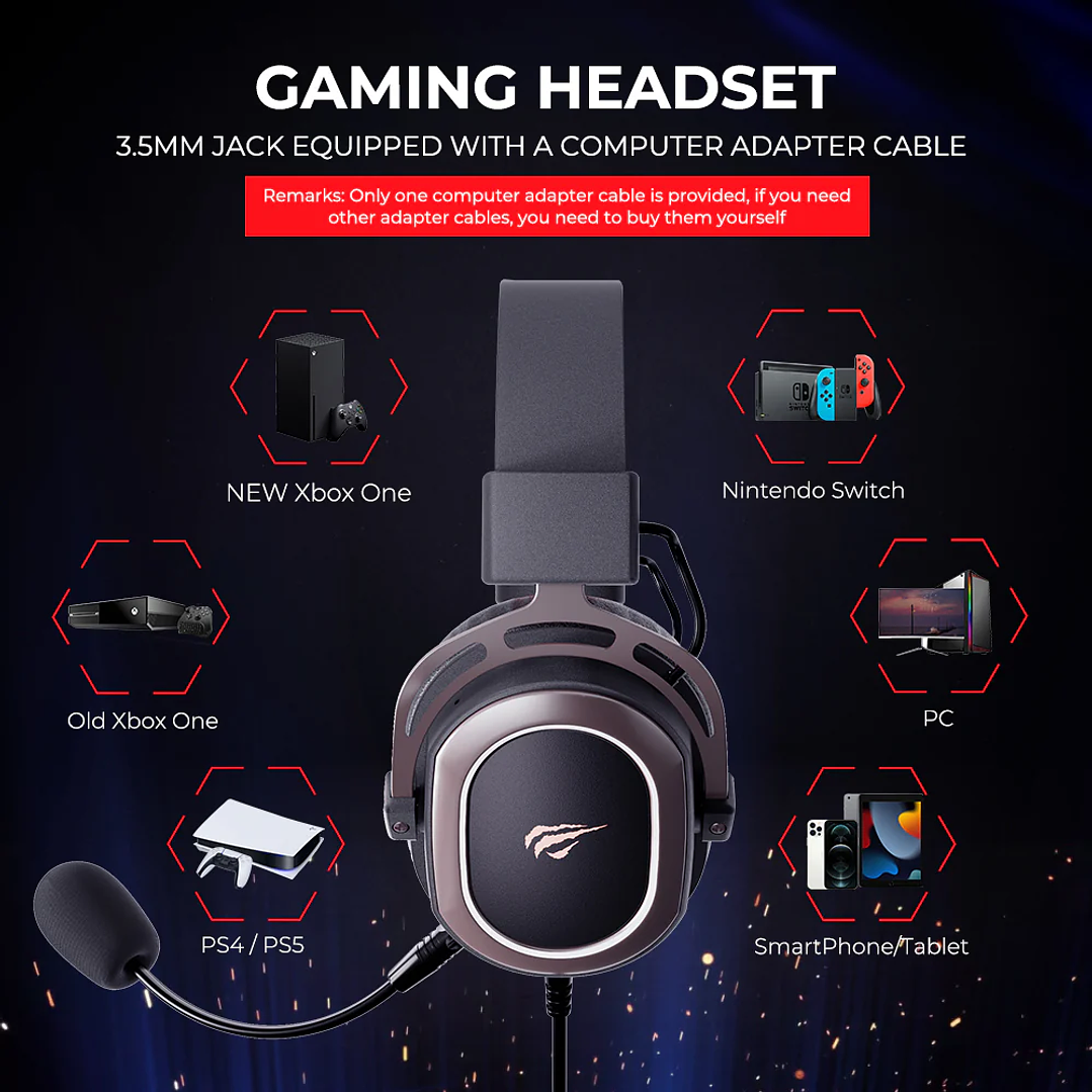 Havit H2008D Wired Gaming Headphones  2