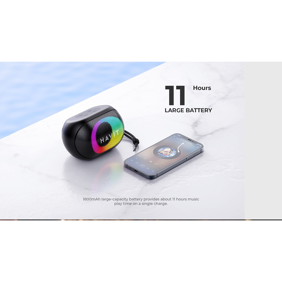 Havit SK885BT Colorful RGB Light Wireless Waterproof Speaker 3