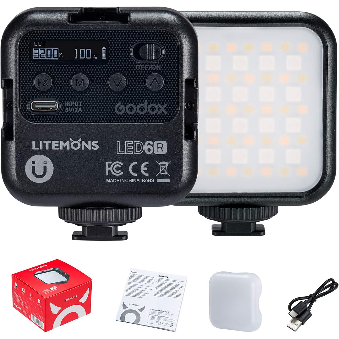 Godox LITEMONS LED6R Luz de Vídeo RGB 6