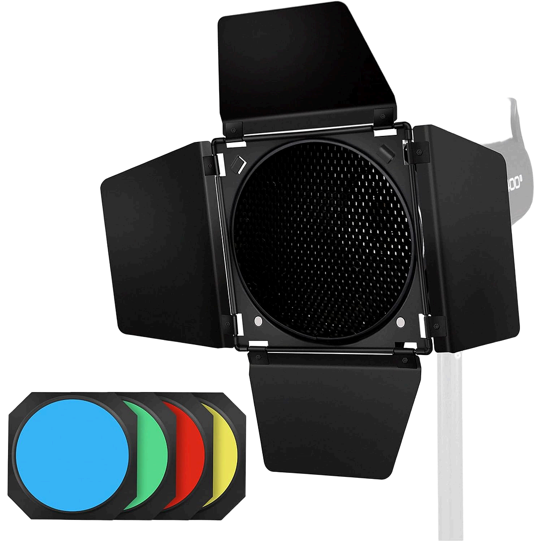 Godox Barn Door com Honeycomb Grid 1