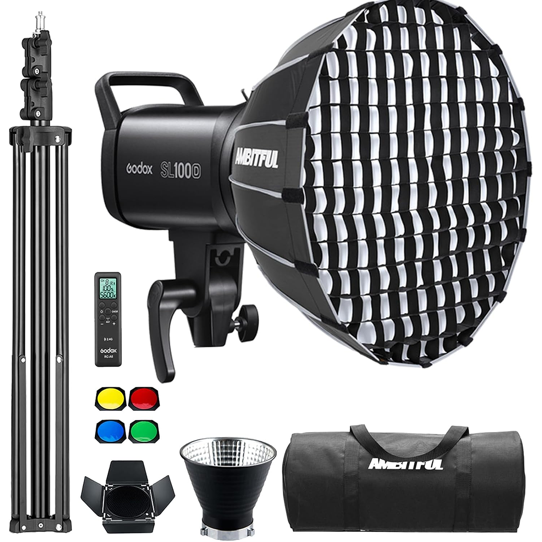 Godox SL100D 2-Light Kit with Softboxes and Case 4