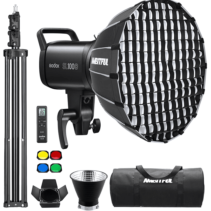 Godox SL100D 2-Light Kit with Softboxes and Case 4