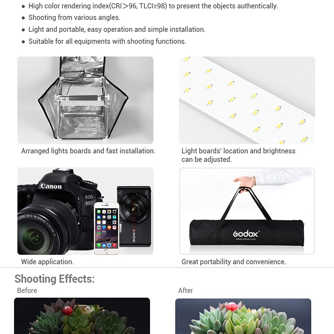 Godox LED Mini Photography Studio LST40 6