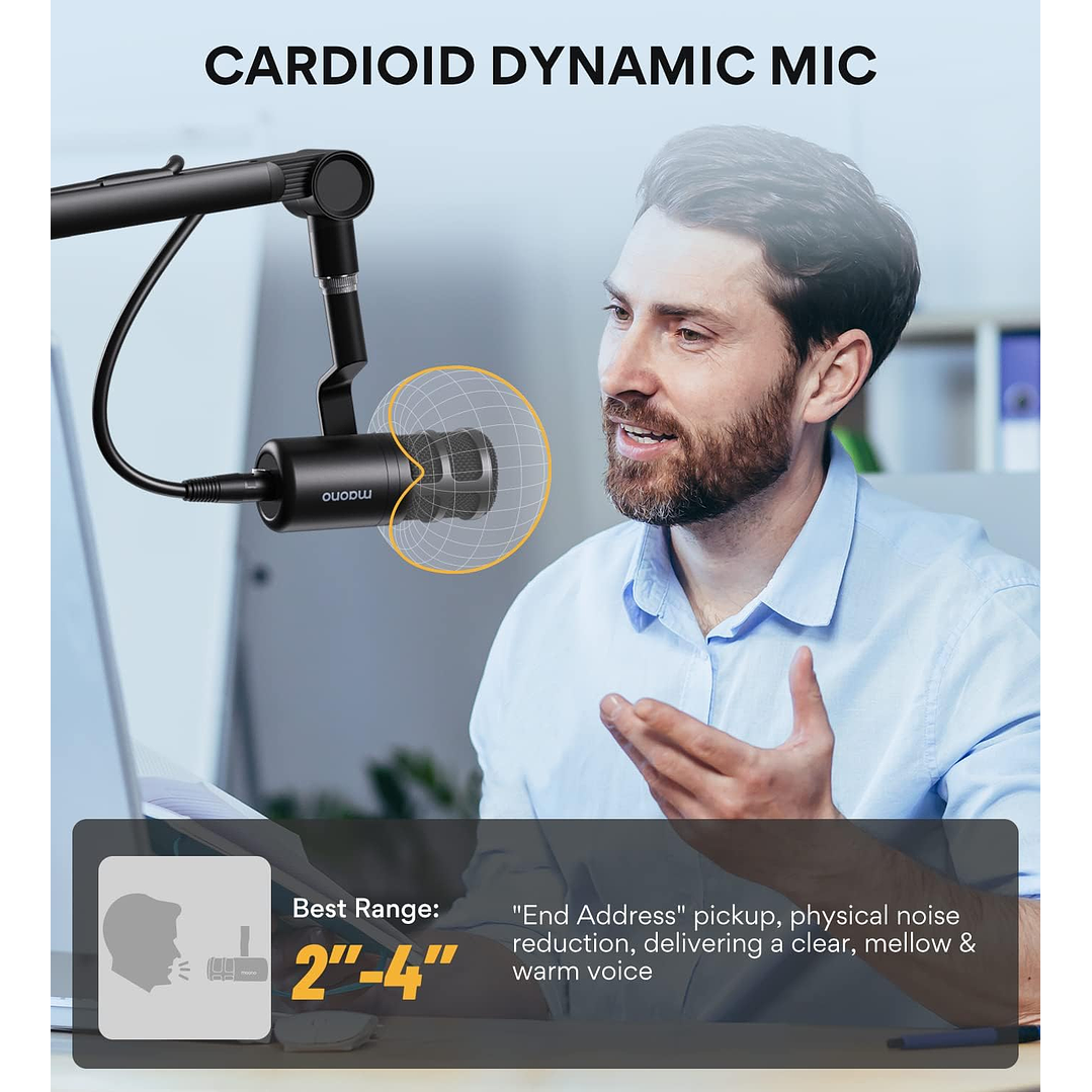 Maono PD100 XLR Podcast Microphone 3