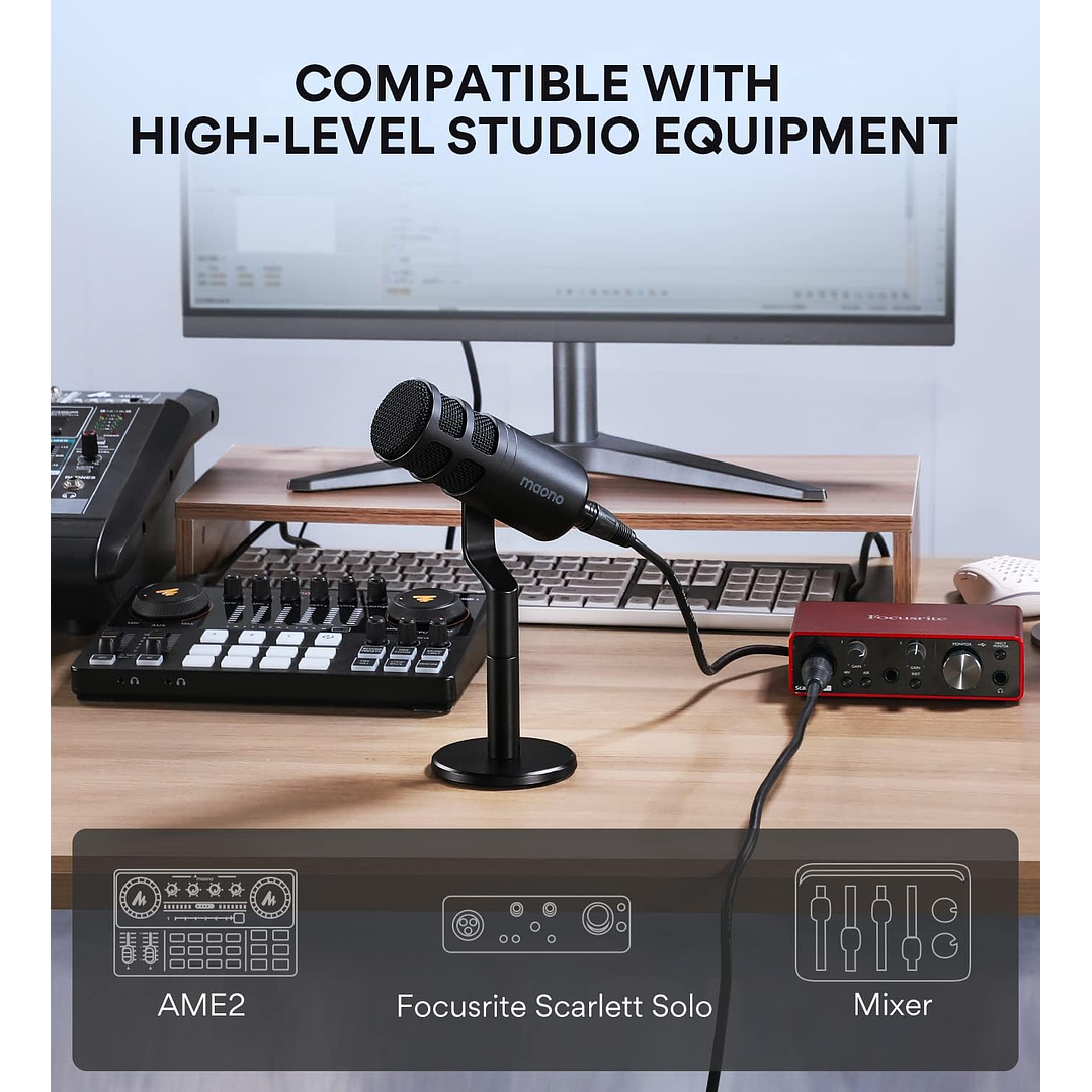Maono PD100 XLR Podcast Microphone 4