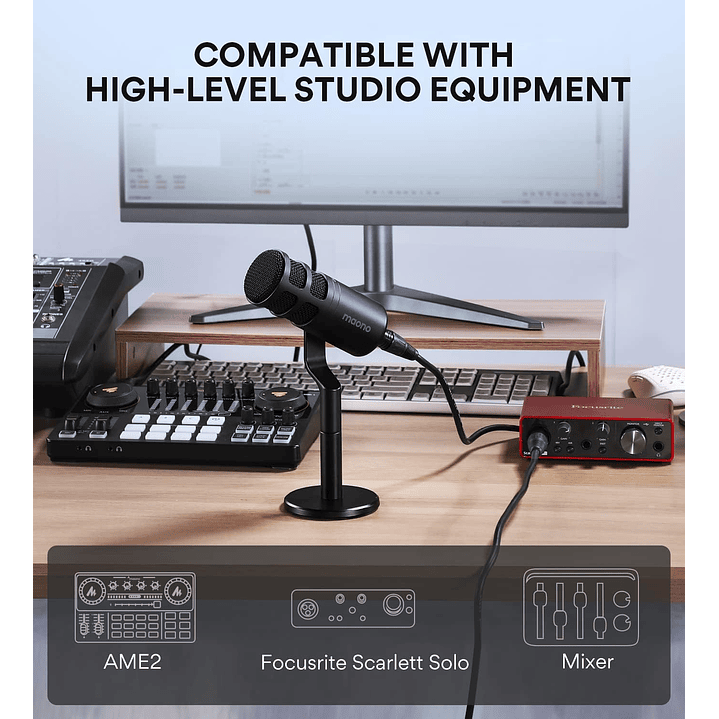 Maono PD100 XLR Podcast Microphone 4
