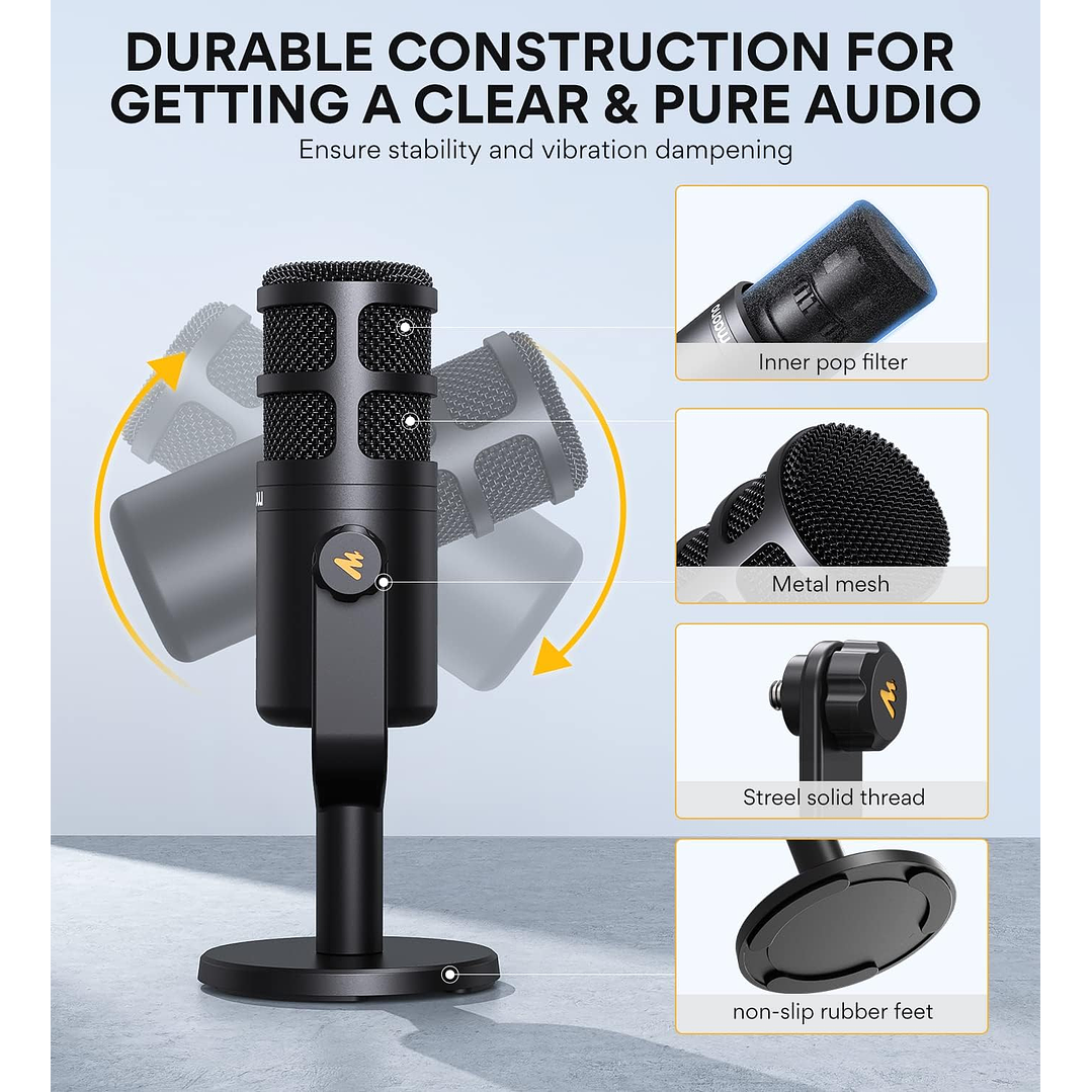Maono PD100 XLR Podcast Microphone 7