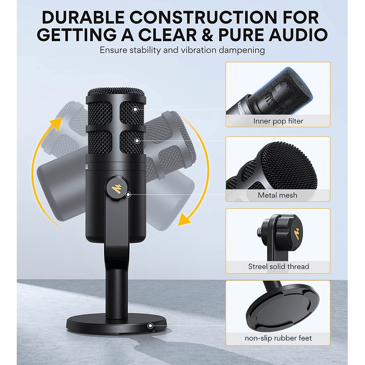 Maono PD100 XLR Podcast Microphone 7