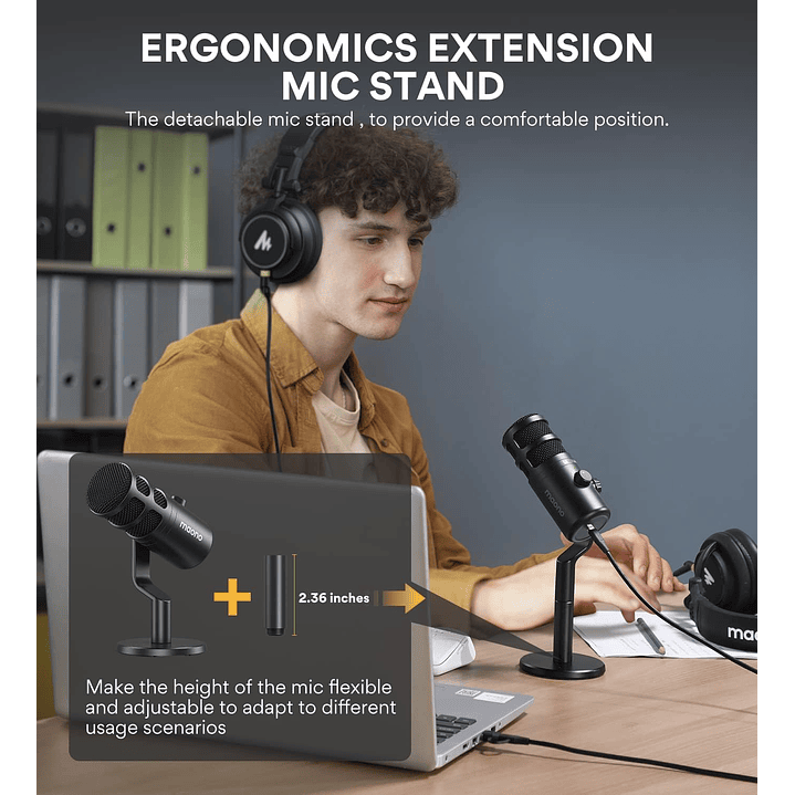 Maono PD100U Microfone USB dinâmico 2