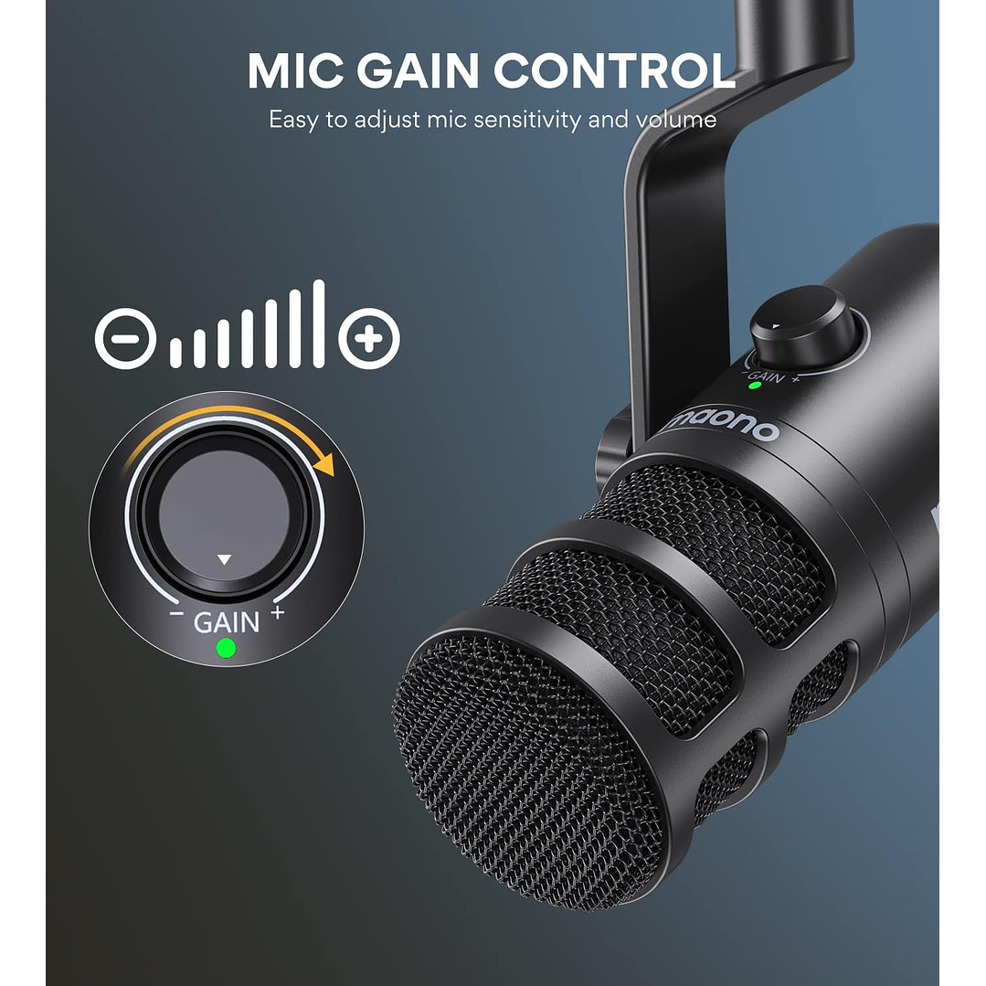 Maono PD100U Microfone USB dinâmico 6