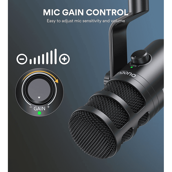 Maono PD100U Microfone USB dinâmico 6