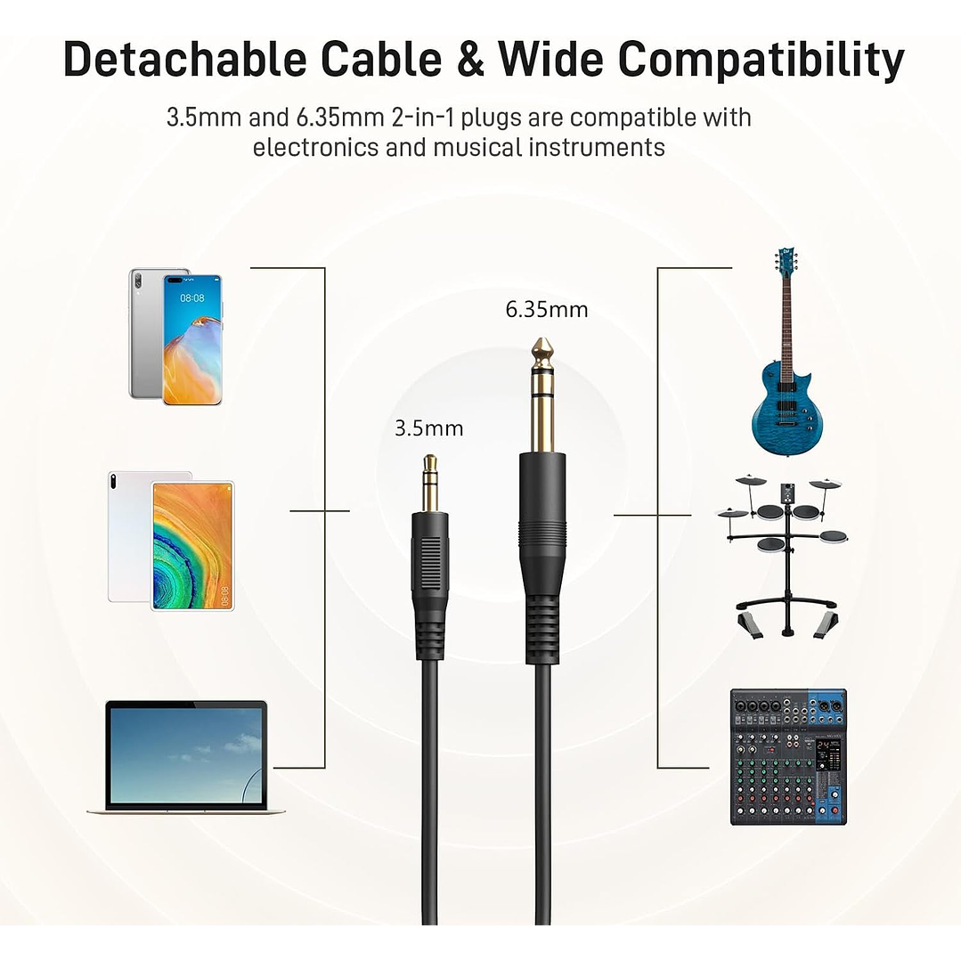 MAONO AU-MH601 50MM Drivers Fones de ouvido de estúdio 3