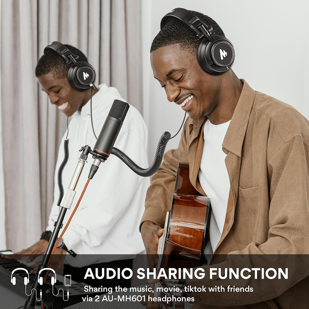 MAONO AU-MH601 50MM Drivers Fones de ouvido de estúdio 8